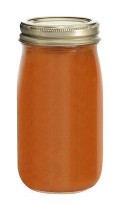store beef bone broth in glass jars and freeze for long term storage