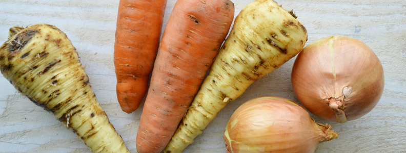Root Vegetables are an essential ingredient in healthy bone broth 
